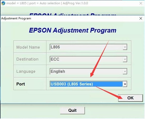 Hướng dẫn Reset couter máy in Epson L805 - Cis Bảo Tín