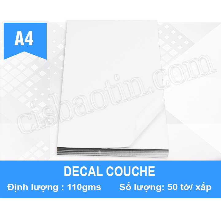 decal giấy couche bóng