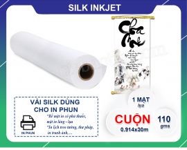 Vải Canvas - vải silk in phun ( textle inkjet )