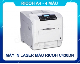Máy in Laser màu Ricoh SP C430DN Chuyên in bìa cứng và Decal