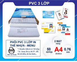 Phôi Thẻ Nhựa - PVC 3 Lớp 