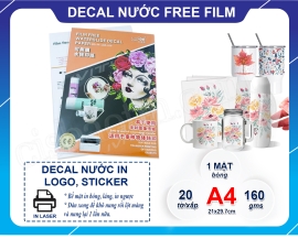 Decal trượt nước film free dùng cho men sứ và thủy tinh