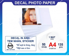 Decal Photo Glossy Paper