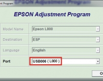 Hướng dẫn reset tràn bộ đếm (reset counter) Epson L800.